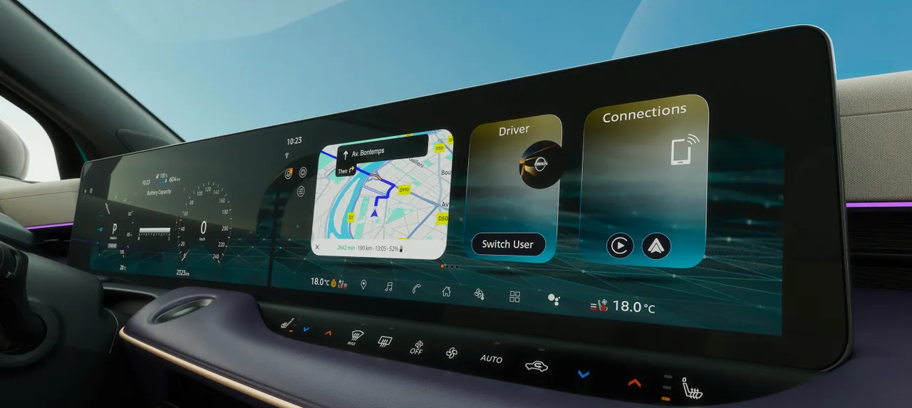 Nissan Leaf — portal de infoentretenimento